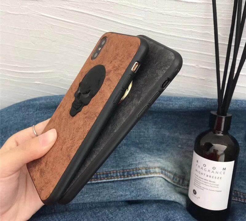 Luxury Real Leather Skull Iphone Cases - Image 3