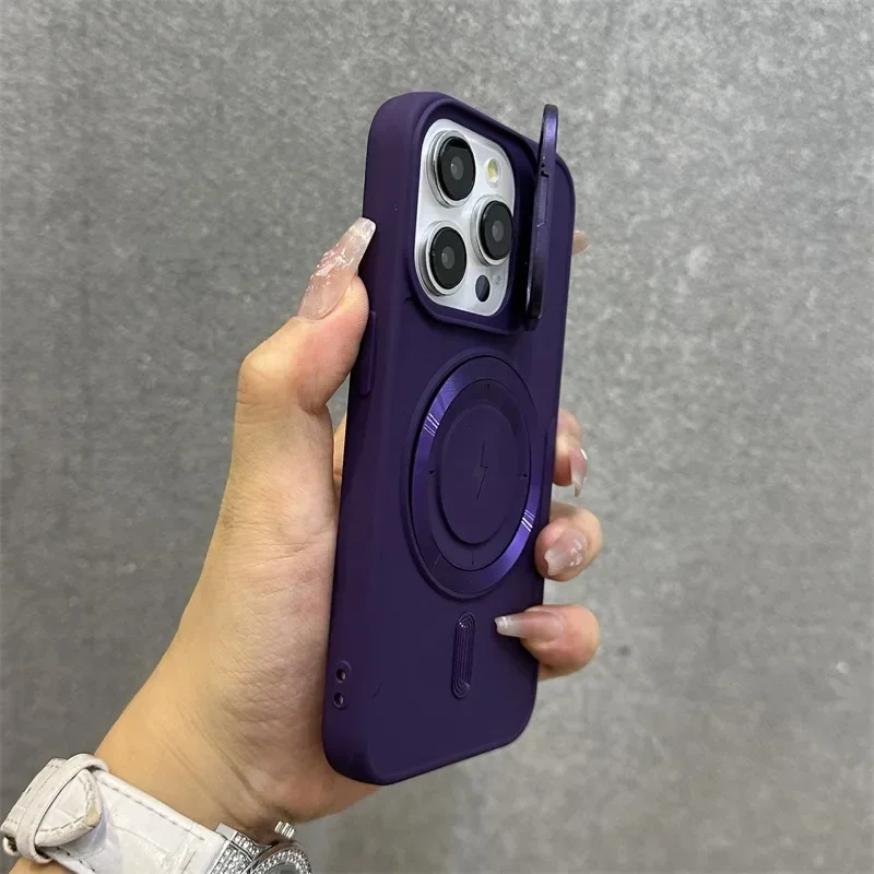 Magnetic Soft Wrist Bracket Lens Cover iPhone Case - Image 8