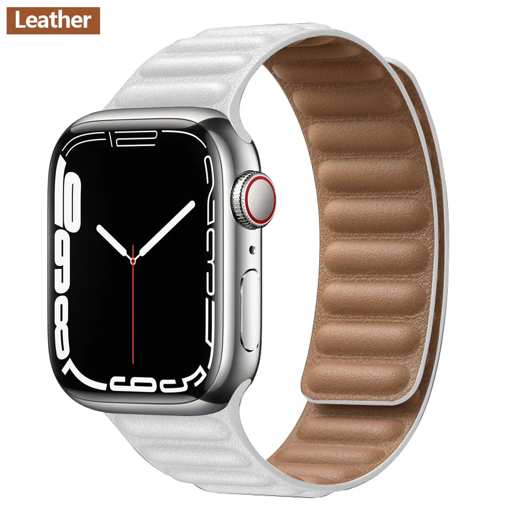 Magnetic Strap Leather Smart Watch Band - Image 6
