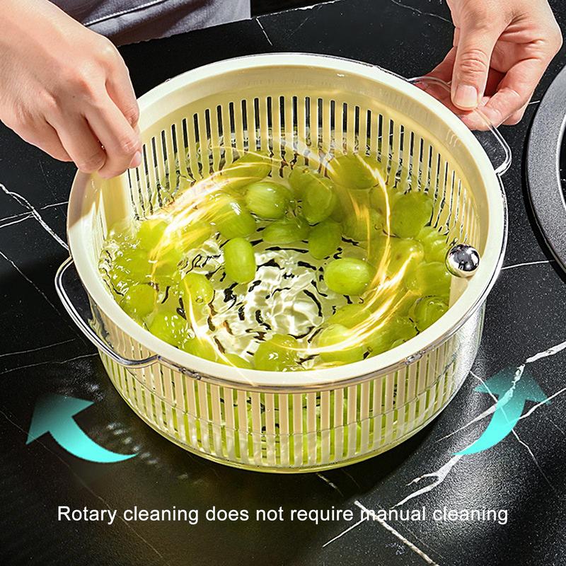 Manual Spin Vegetable Drainer Basket - Image 3