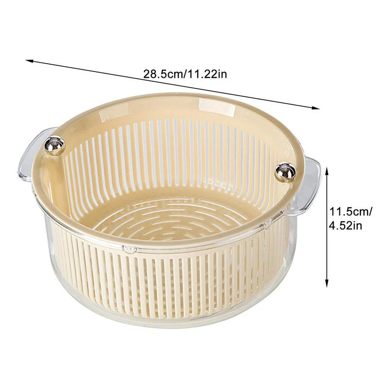 Manual Spin Vegetable Drainer Basket - Image 6