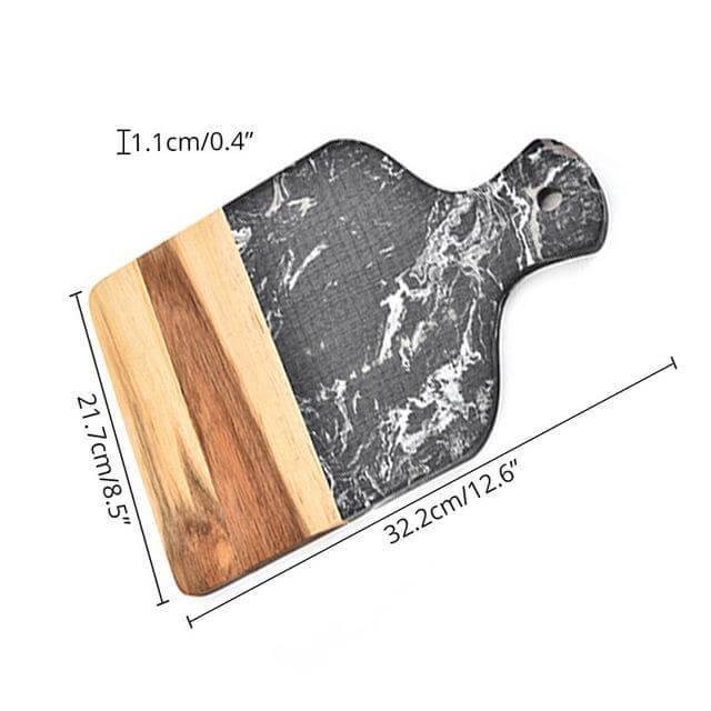 Marble & Acacia Wood Cutting Board - Image 4