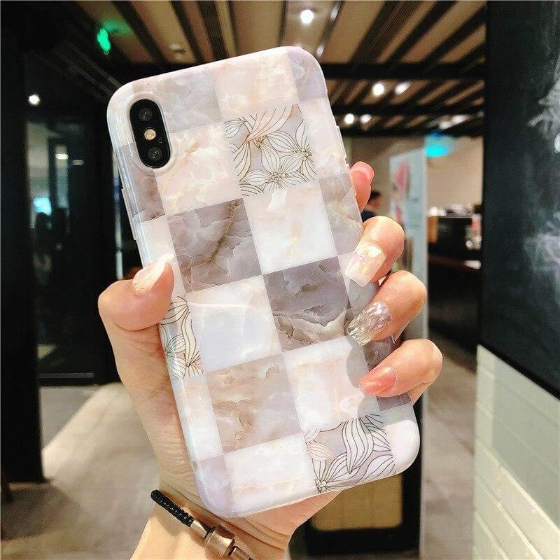 Marble Flower Petals Soft Iphone Cases - Image 4