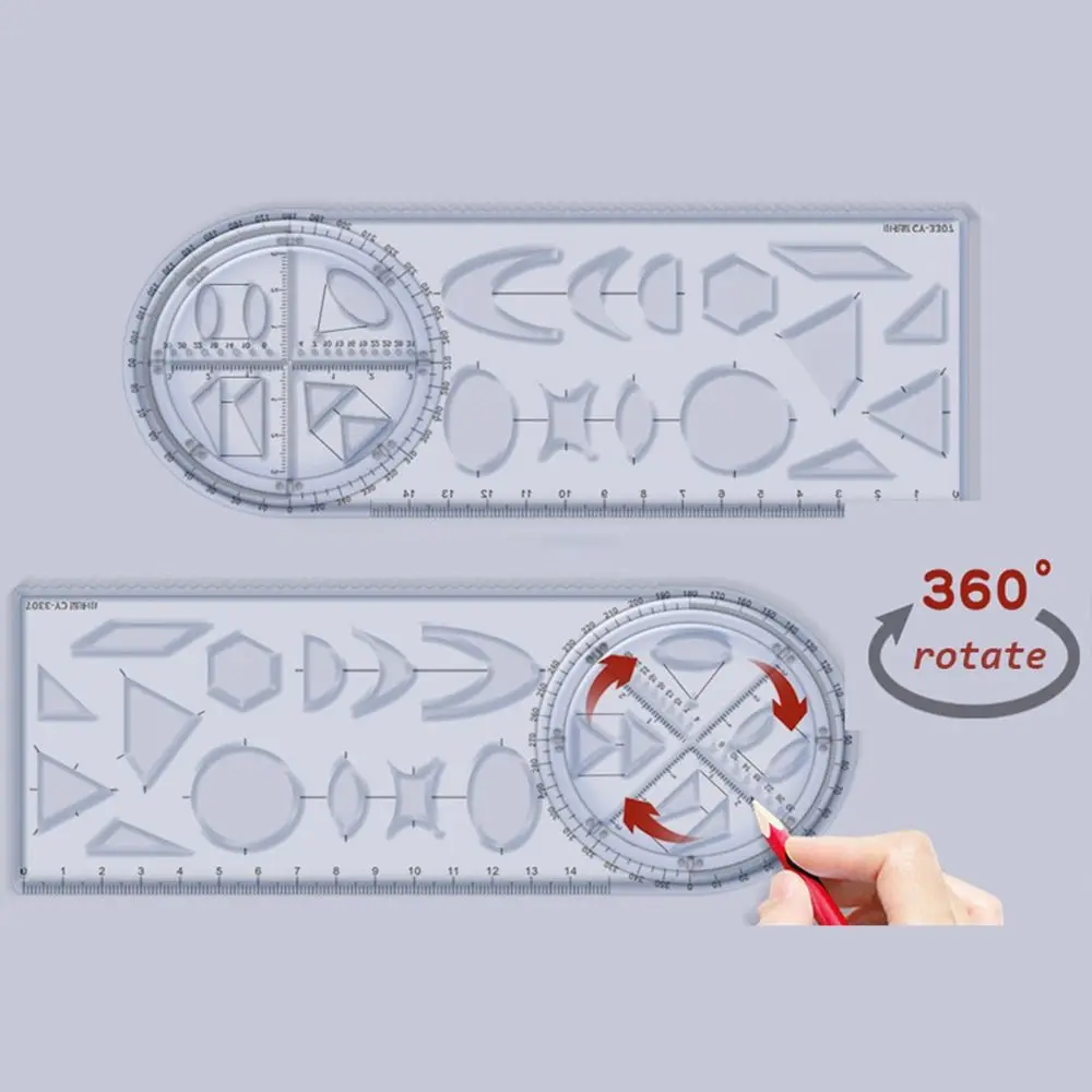Math Genius Multi-Angle Drawing Precision Ruler - Image 8