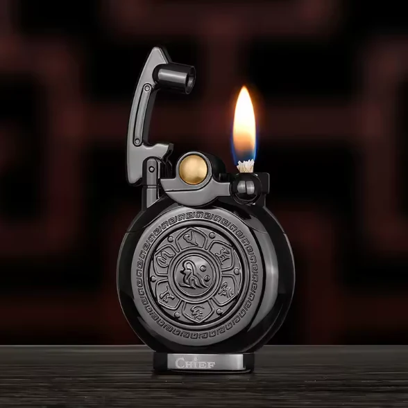 Mechanical Flip Top Kerosene Windproof Lighter - Image 6