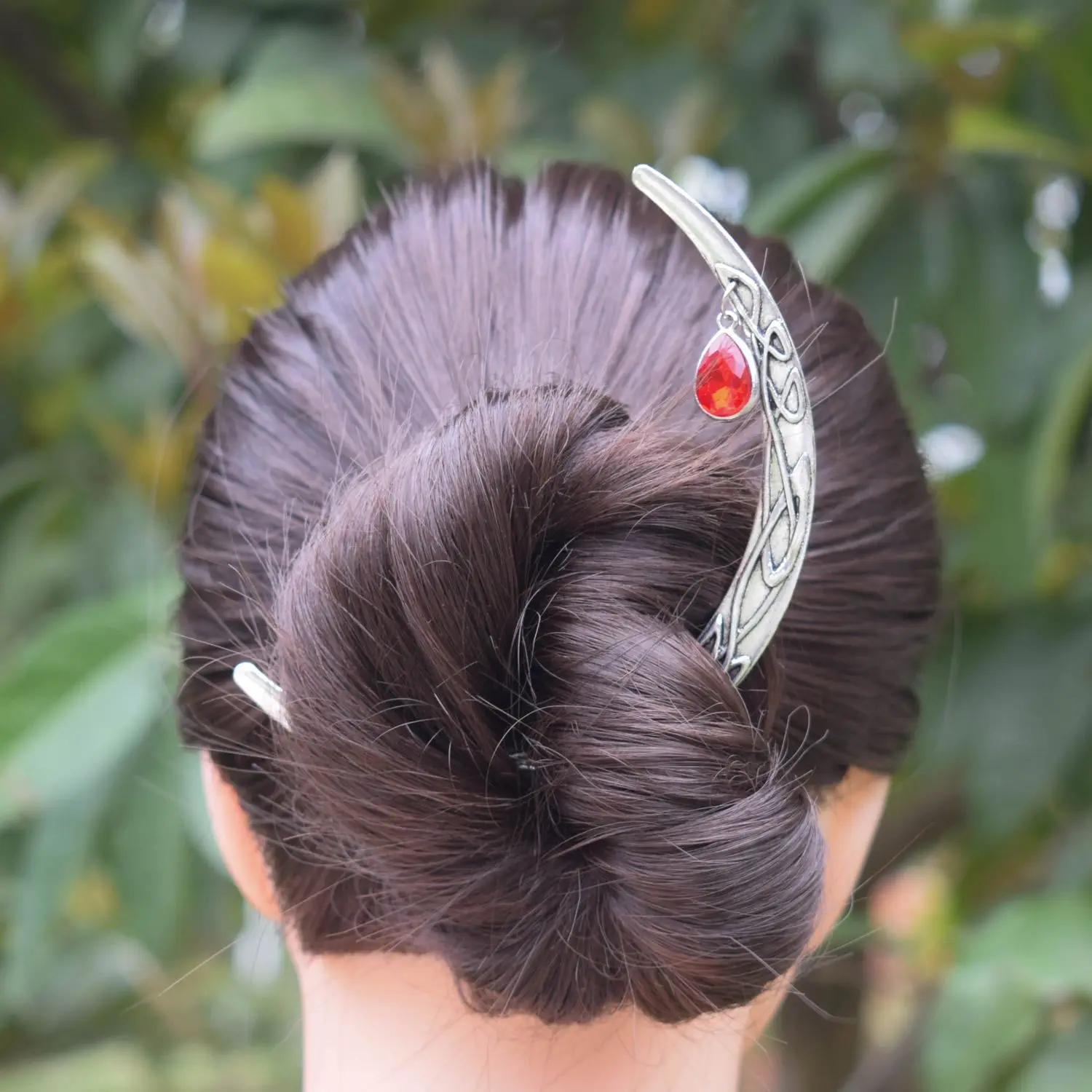 Medieval Crescent Moon Hair Stick - Image 7