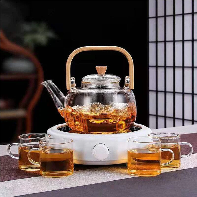 Meditative Eastern Style Heat Resistant Teapot - Image 2
