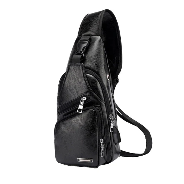 Men Leather Crossbody Bags - Image 8