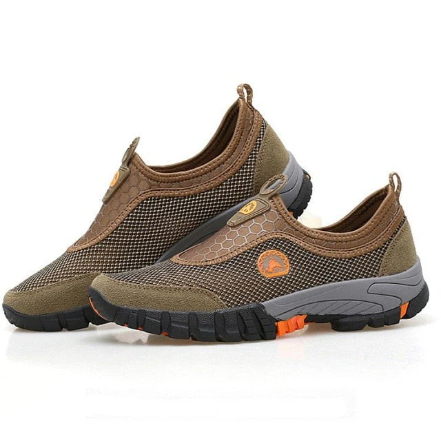 Men Outdoor Comfy Breathable Mountaineer Hiking Shoes - Image 14