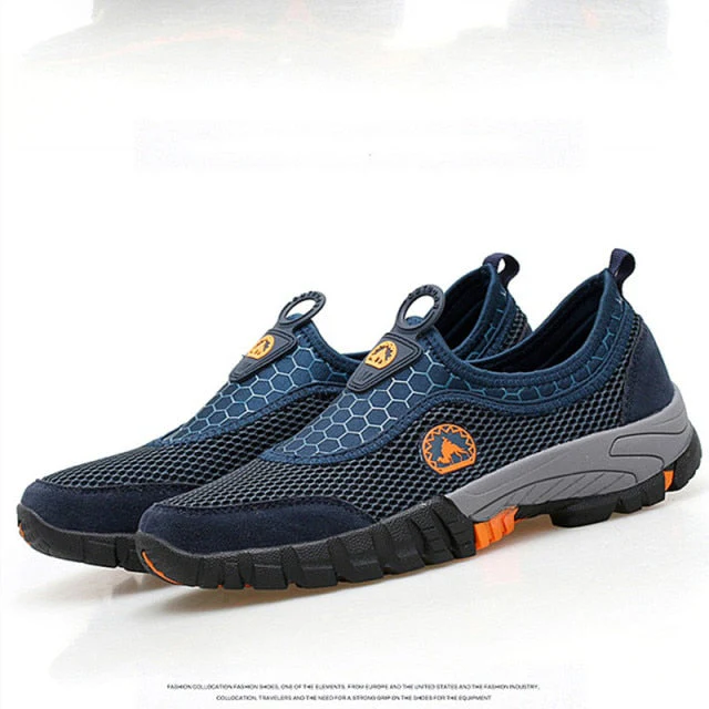 Men Outdoor Comfy Breathable Mountaineer Hiking Shoes - Image 16