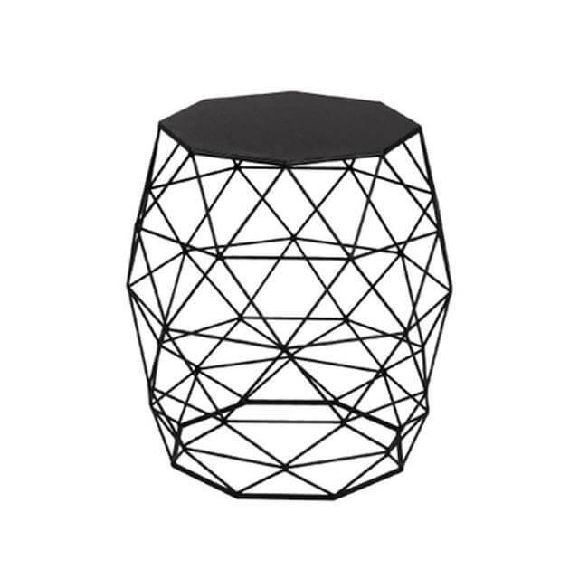 Metal Gold Color End and Side Table - Image 6