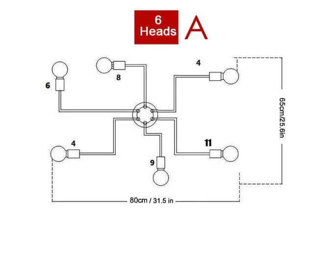 Metal Modern Iron Clemi Chandelier - Image 2