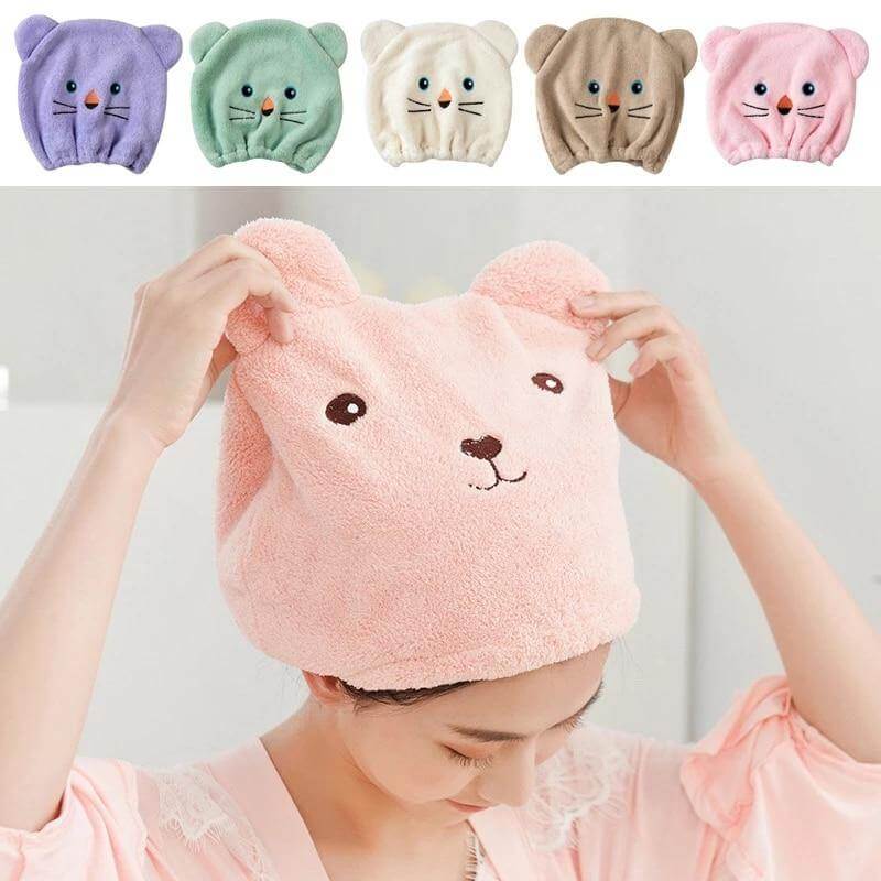 Microfiber Breathable Quick Dry Hair Hat - Image 2