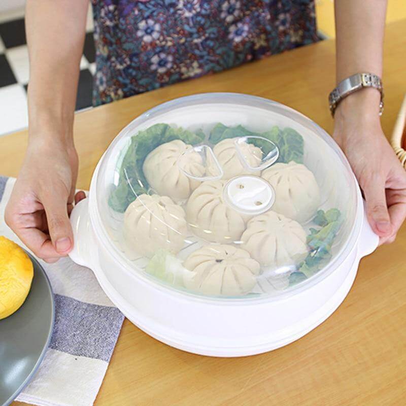 Microwave Round Steamer Heater Bowl with Lid - Image 12
