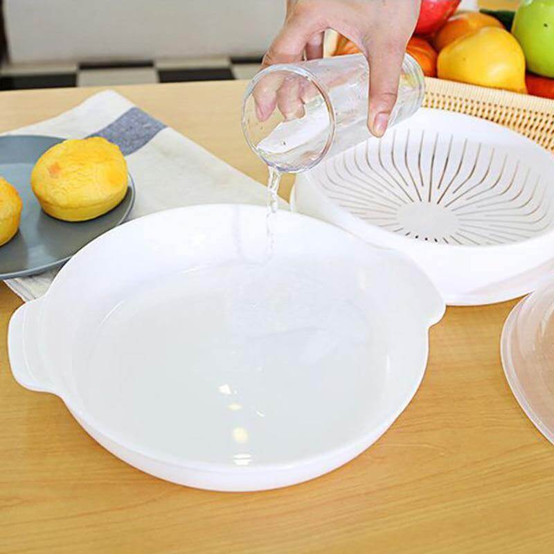 Microwave Round Steamer Heater Bowl with Lid - Image 13