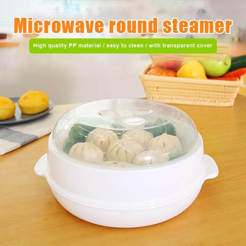 Microwave Round Steamer Heater Bowl with Lid - Image 16