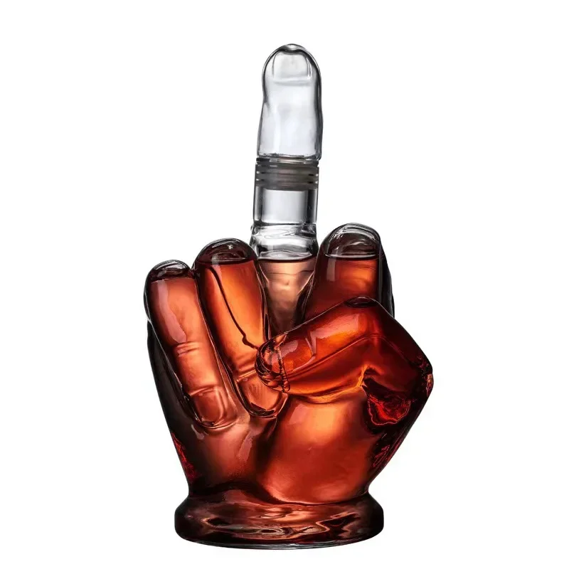 Middle Finger Crystal Clear Fun Decanter - Image 5