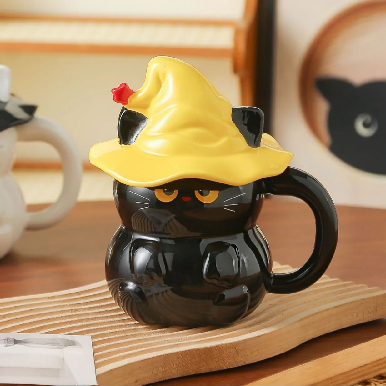 Midnight Witch Cat Mug - Image 6