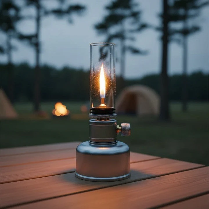 Mini Gas Flame Torch Table Lamp - Image 9