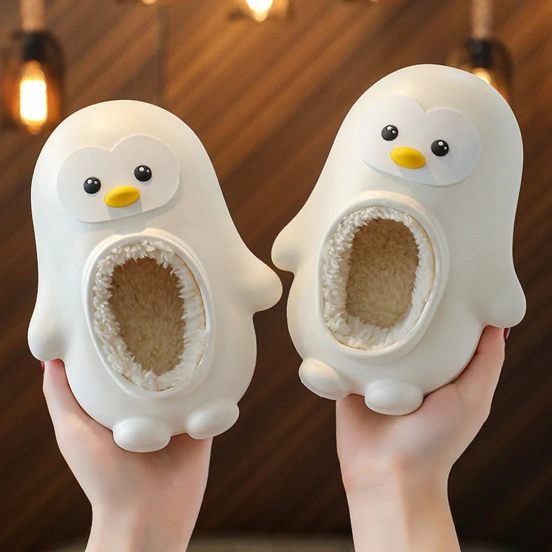 Mini Penguin Waterproof Warm Kids Slippers - Image 8