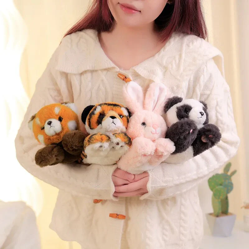 Mini Plush Animals Snap Cute Wristband - Image 2
