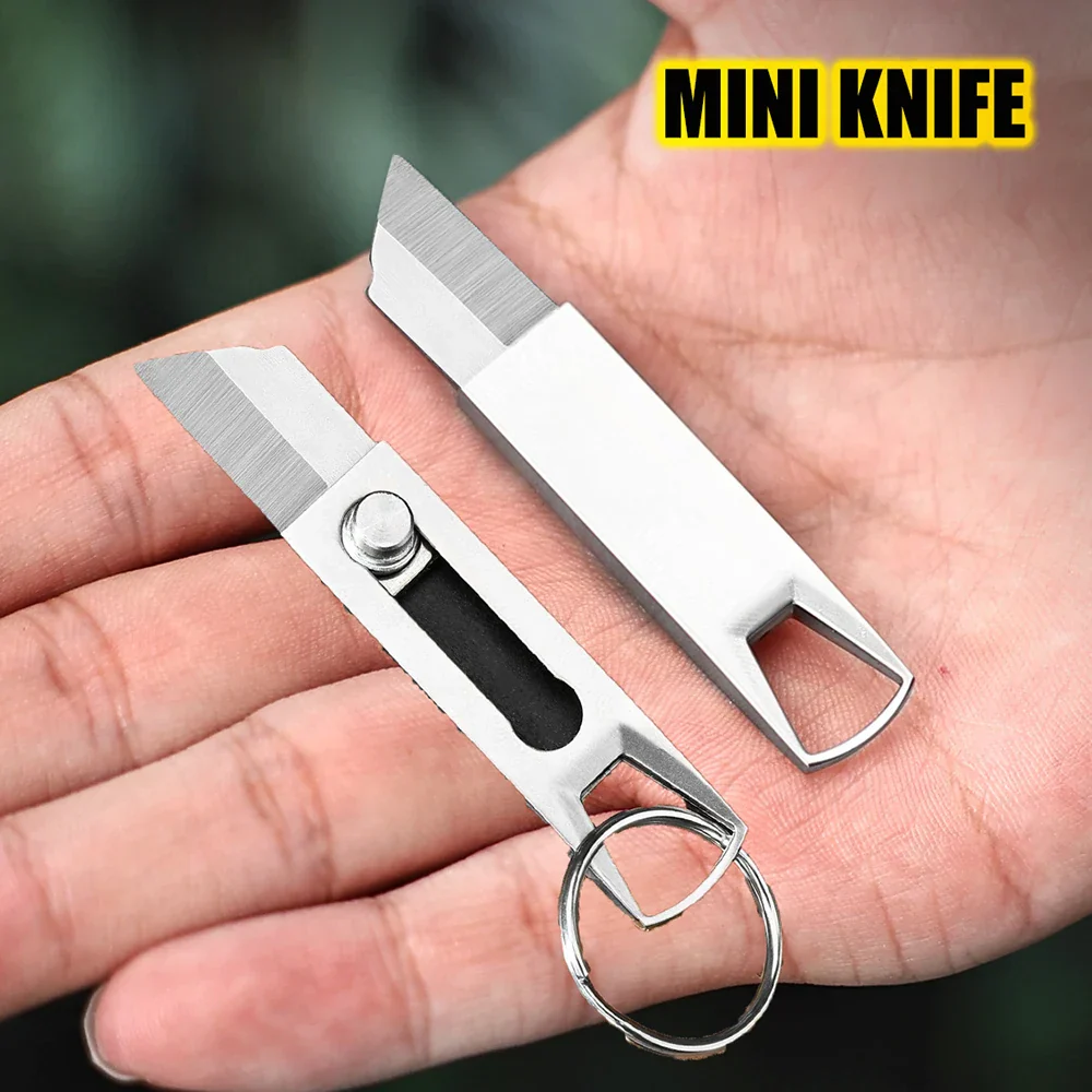 Mini Pocket Knife EDC Sharpening Keychain - Image 3