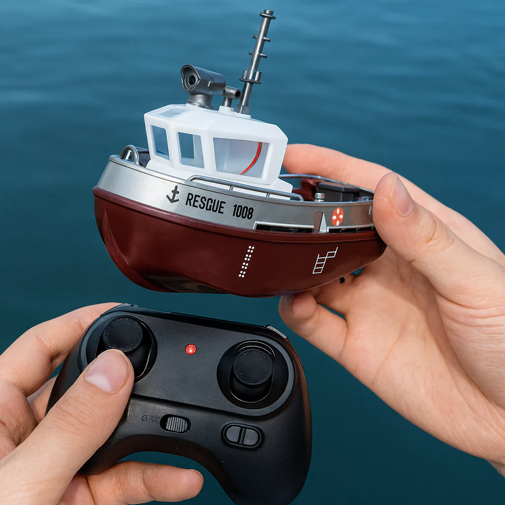 Mini Rescue Dual Motor Electric Toy Ship