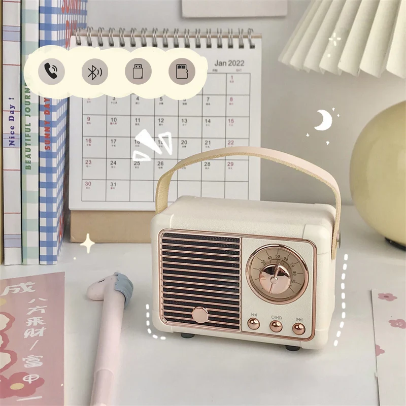 Mini Retro Radio Bluetooth Speaker - Image 3