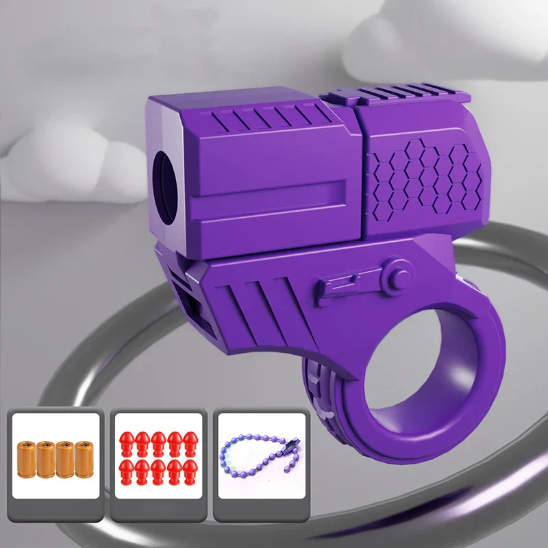 Mini Shell Launcher EDC Finger Ring Toy Gun - Image 5