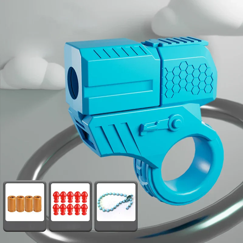 Mini Shell Launcher EDC Finger Ring Toy Gun - Image 7