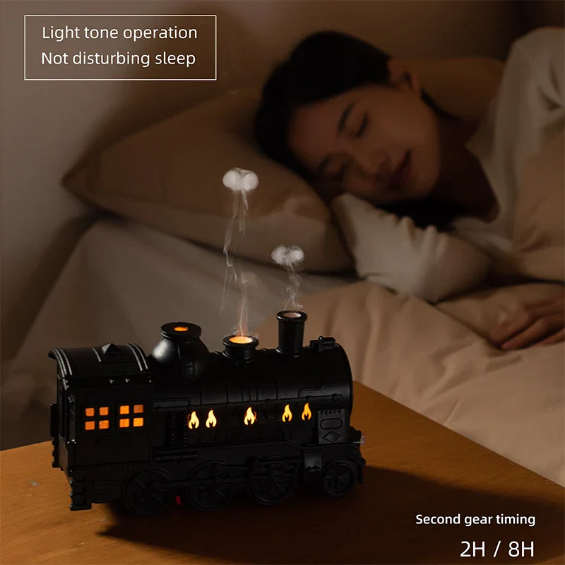 Mini Train Aromatherapy Essential Oil Diffuser Lamp Decor - Image 4