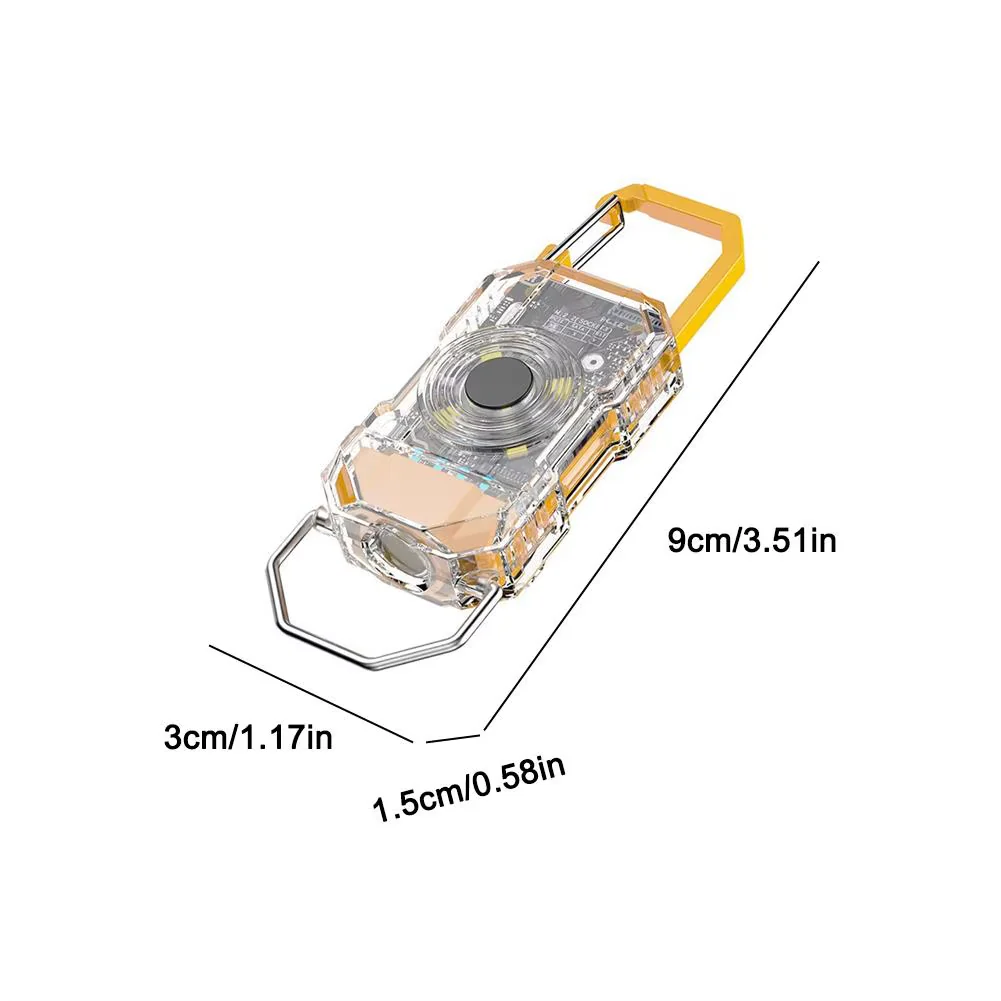 Mini USB Rechargeable LED Keychain Flashlight - Image 6