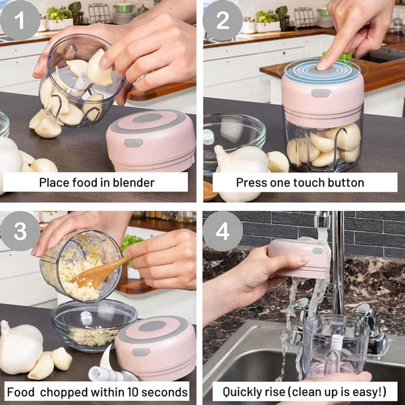 Mini Wireless Garlic Grinder Chopper - Image 5