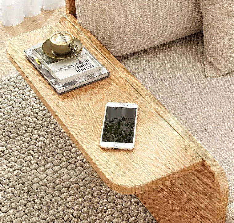 Minimalist Foldable Wooden Japanese Lazy Sofa Bed - Image 4