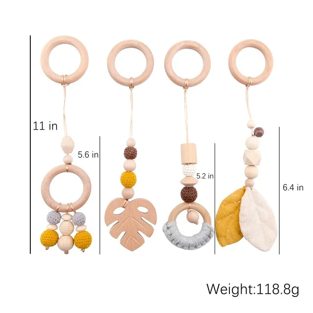 Minimalist Wooden Baby Activity Gym Playground - Image 5