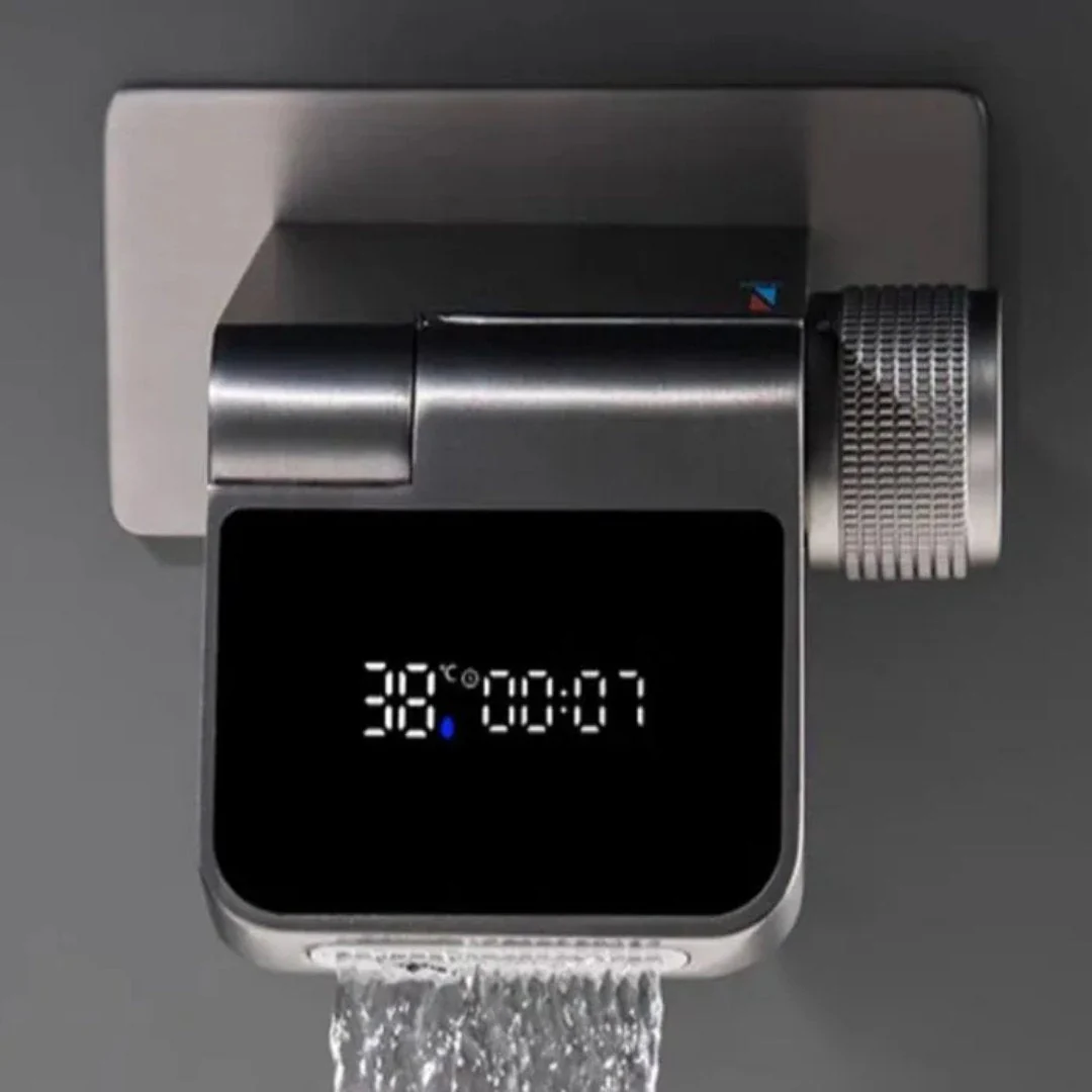 Modern Adjustable Flow Touchless LED Temperature Faucet - Image 2