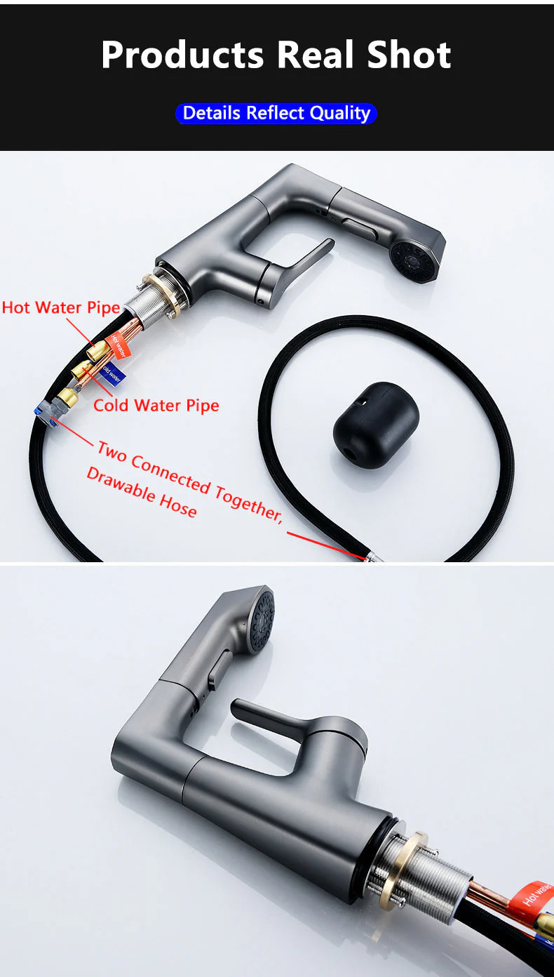 Modern Bathroom Telescopic Basin Waterfall Faucet - Image 11