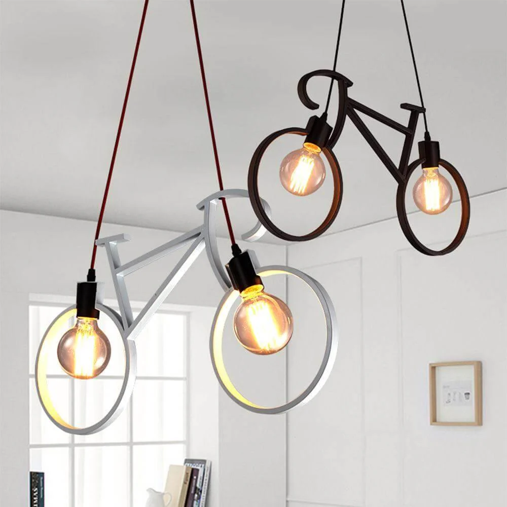 Modern Bicycle Nordic Style Droplight Chandelier Lamp - Image 5