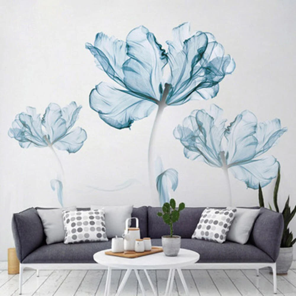 Modern Blossom Lotus Self-Adhesive Wall Sticker - Image 9