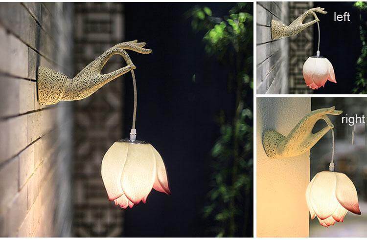 Modern Creative Chinese Lotus Wall Lamp - Image 6