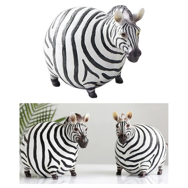 Modern Cute Zebra Resin Figurines - Image 5