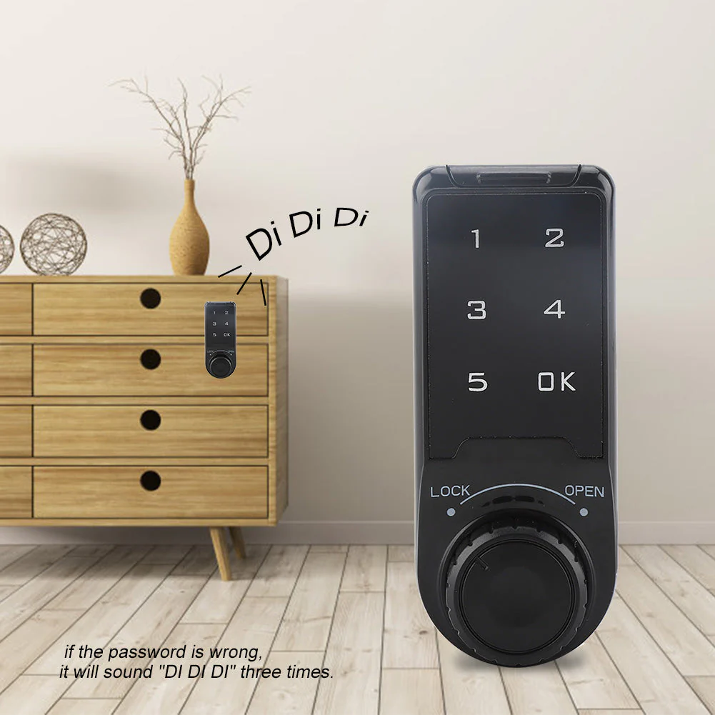 Modern Digital Keypad Cabinet Lock - Image 2