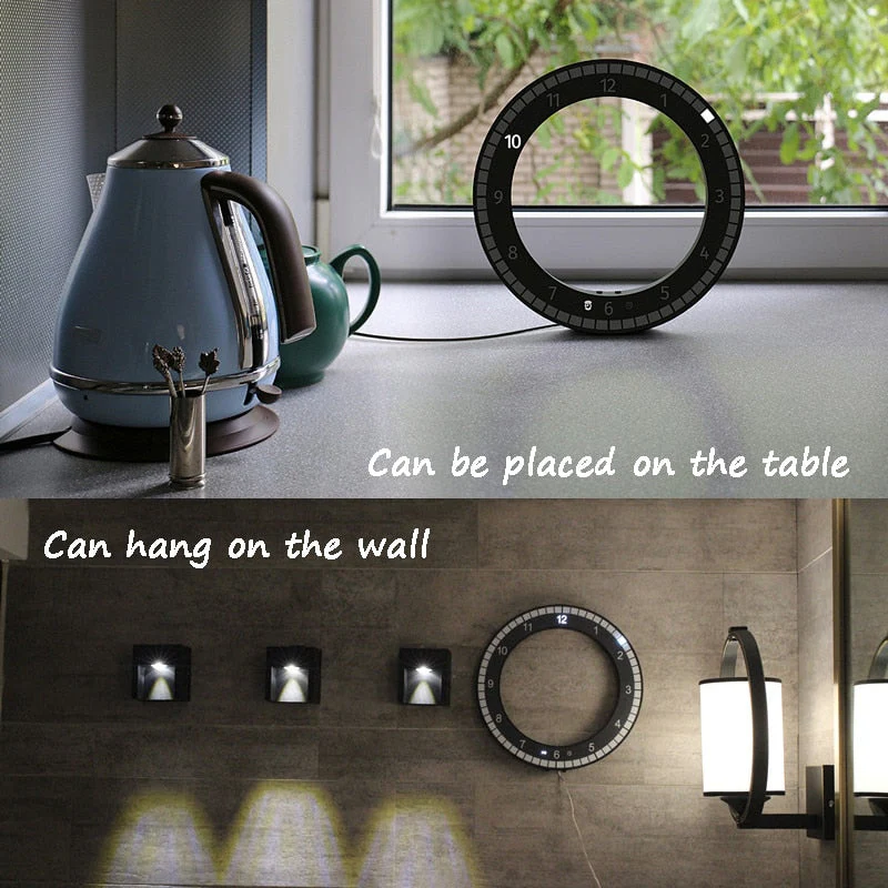 Modern Digital Photoreceptive LED Wall Clock - Image 3