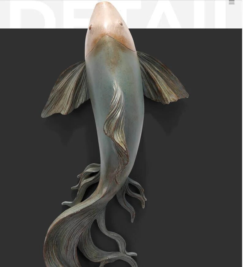 Modern Fengshui Resin 3D Wall Sticker Fish - Image 11