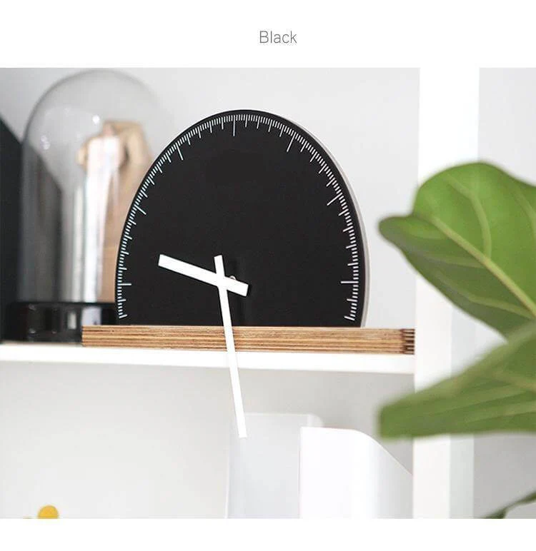 Modern Geometry Half Nordic Wall Clock - Image 3