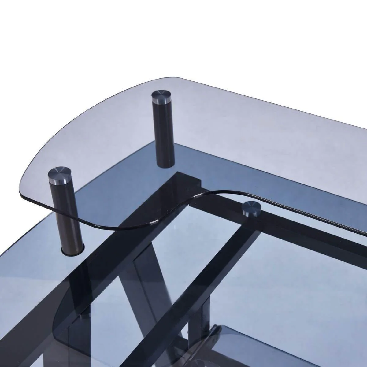Modern Home/Office Workstation Metal Frame with Printer Shelf Table - Image 4