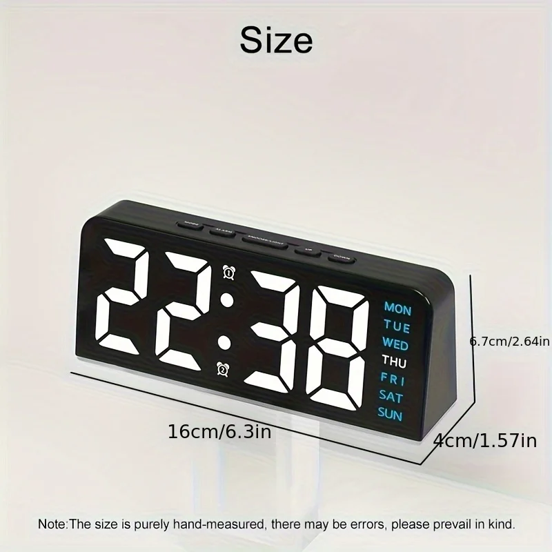 Modern LED All Week Display Night Lamp Alarm Clock - Image 6