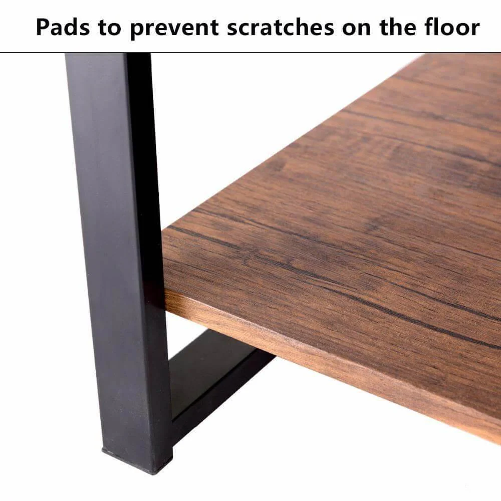Modern Metal Frame Rectangle Coffee Table - Image 6