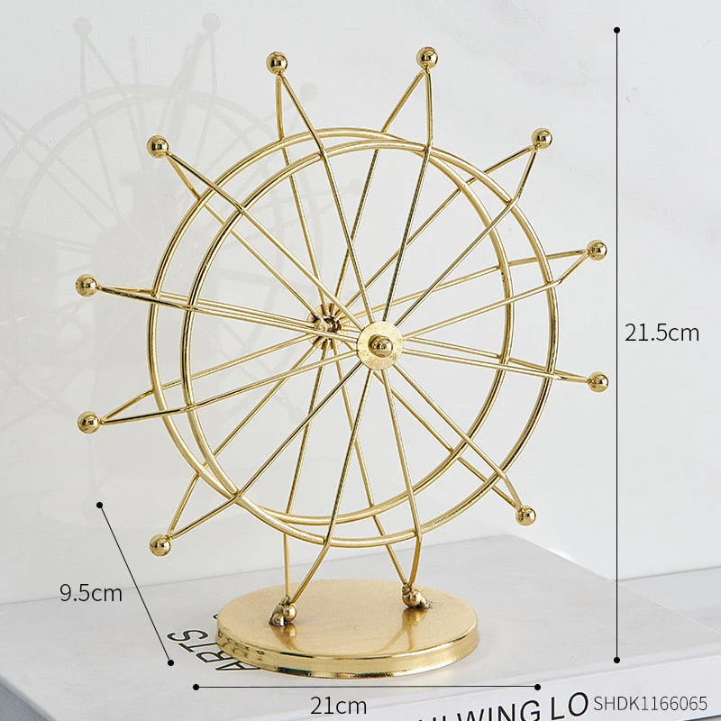 Modern Metal Rotating Home Office Decor - Image 8