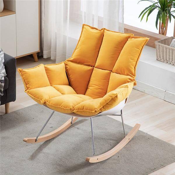 Modern Nordic Casual Rocking Chair - Image 4